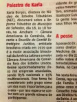 Matéria palestra jornal a tarde